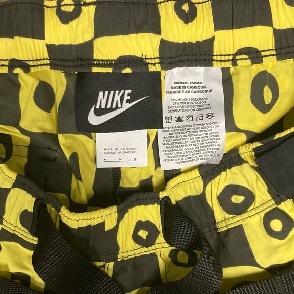 Nike x Cactus Plant Flea Market CPFM Yellow Black Patterned Pants Size Medium - Picture 12 of 16
